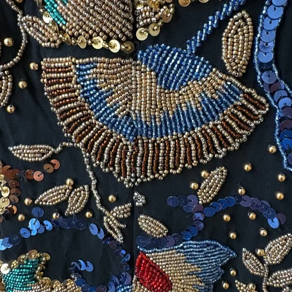 Oleg Cassini Vintage Beaded Top - Picture 8 of 15